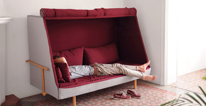 cubebreaker: Designer Goula Figeura’s Orwell day bed lets you easily shut yourself off from…